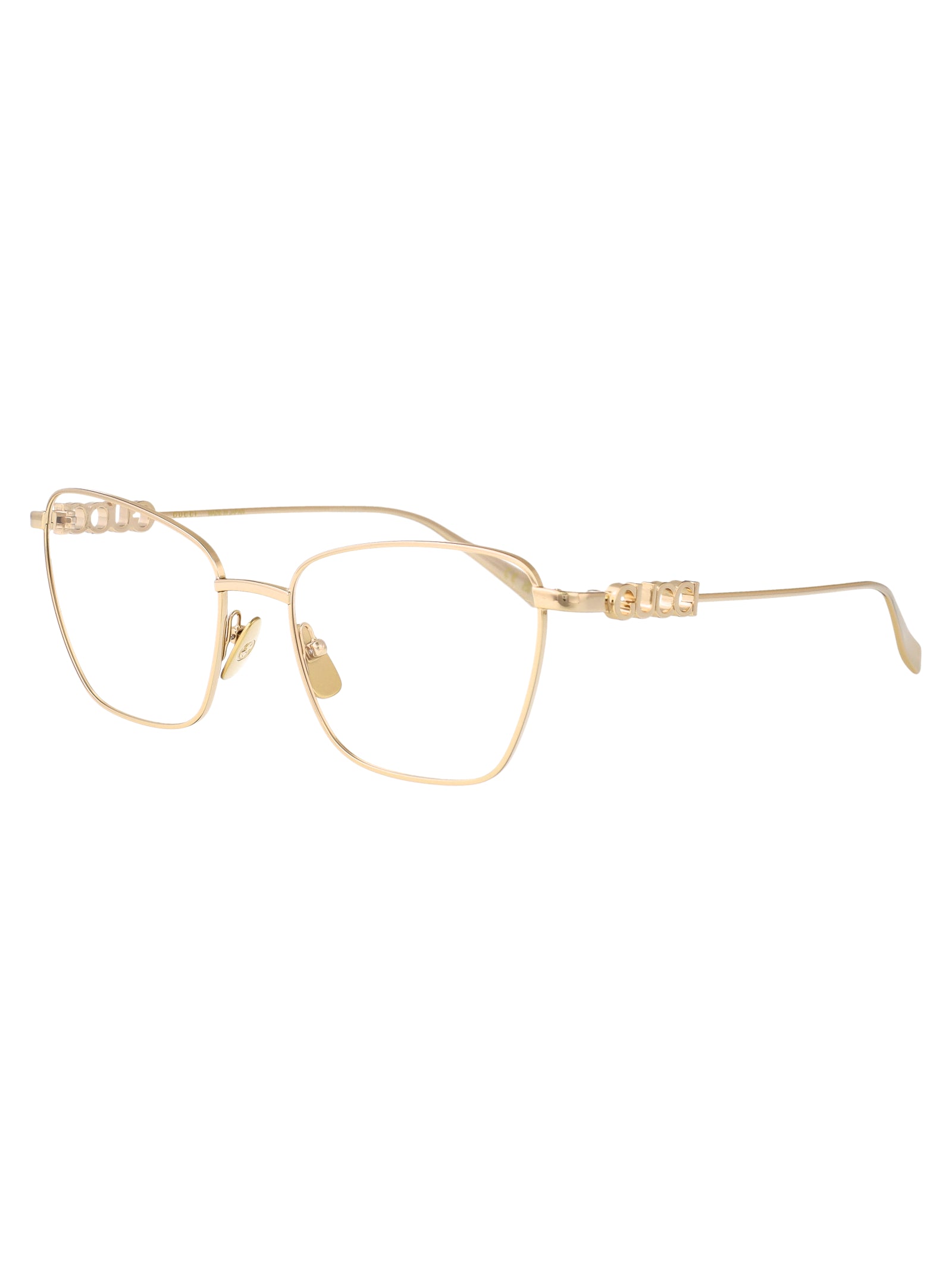 Gg1807o 003 Gold-gold-transparent Metal Optical