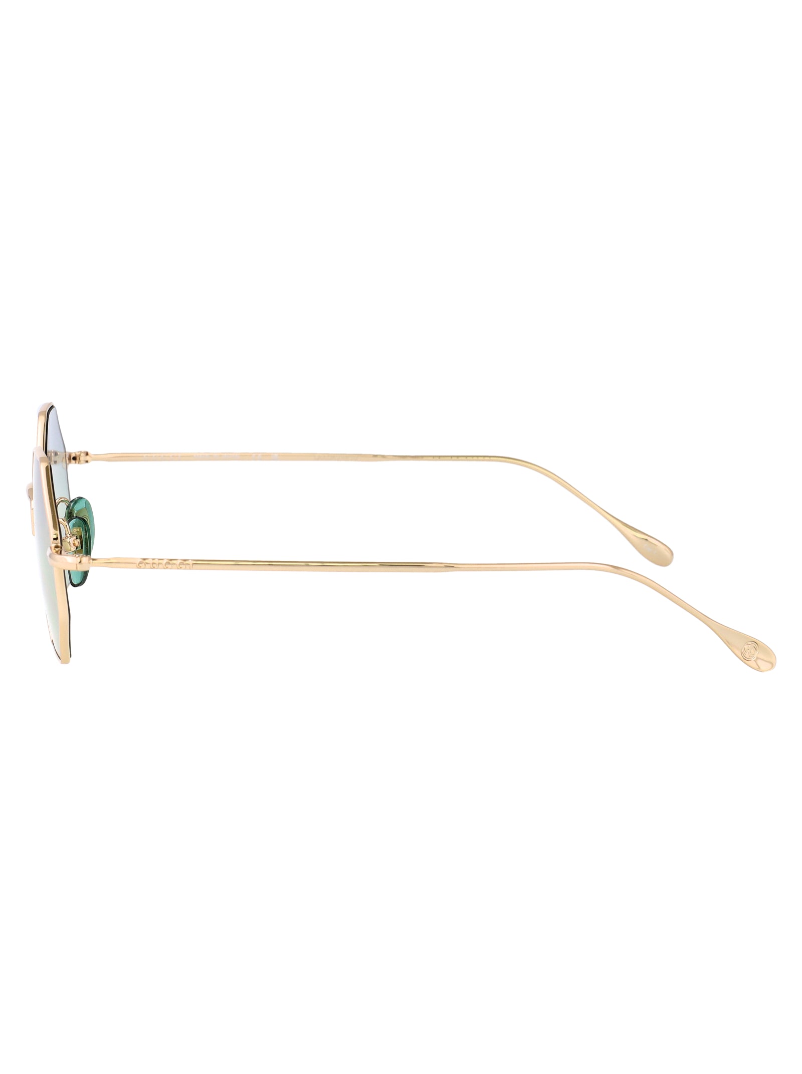 Gg1814s 004 Gold-gold-light Blue Metal Sunglasses