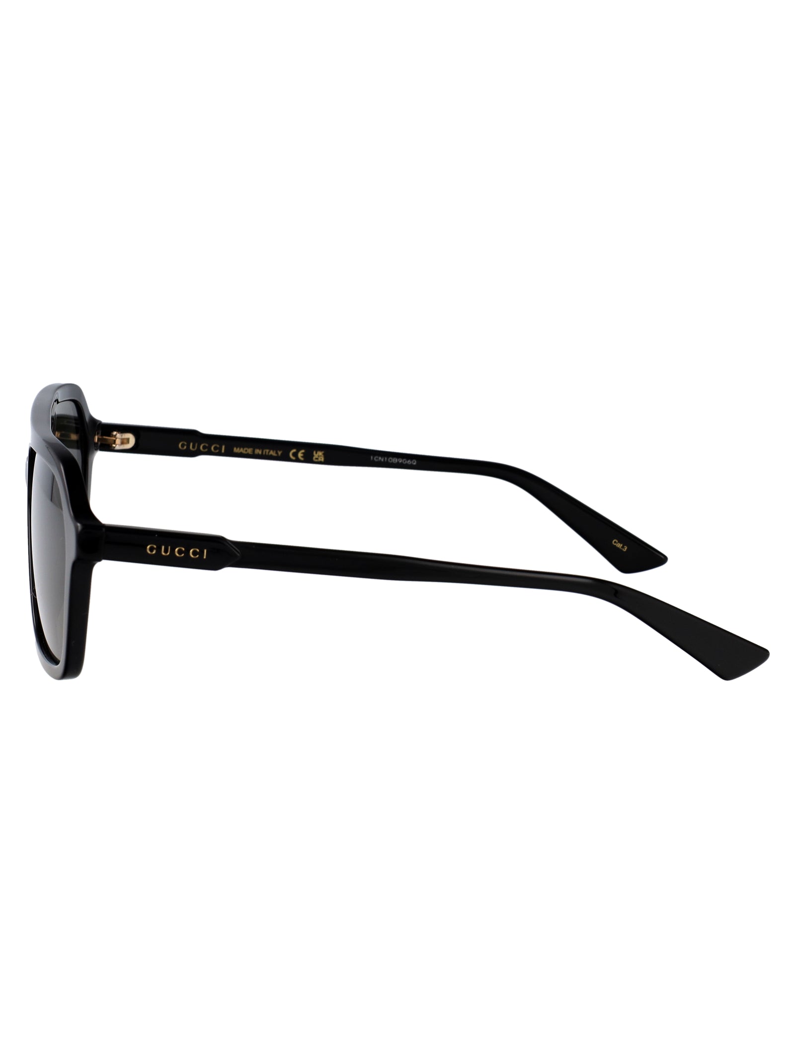 Gg1823sa 001 Black-black-grey Recycled Acetate Sunglasses