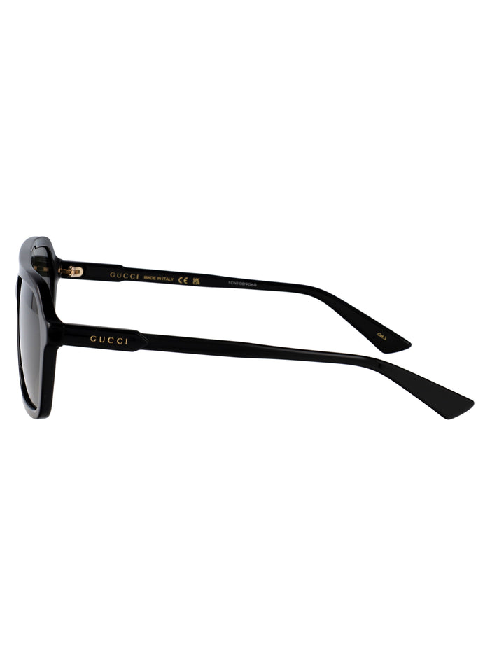 Gg1823sa 001 Black-black-grey Recycled Acetate Sunglasses