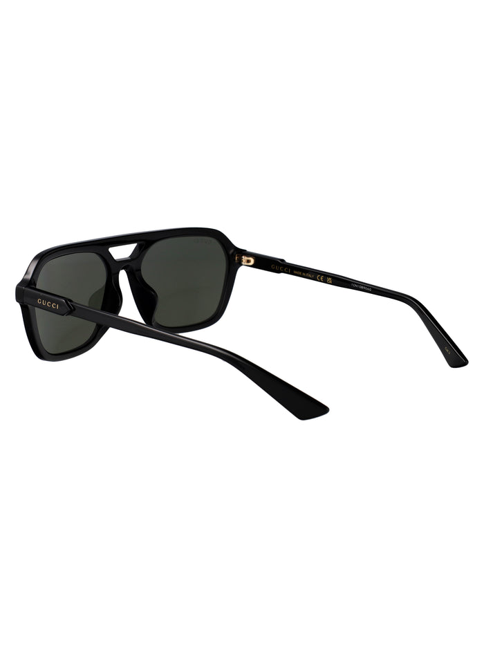 Gg1823sa 001 Black-black-grey Recycled Acetate Sunglasses