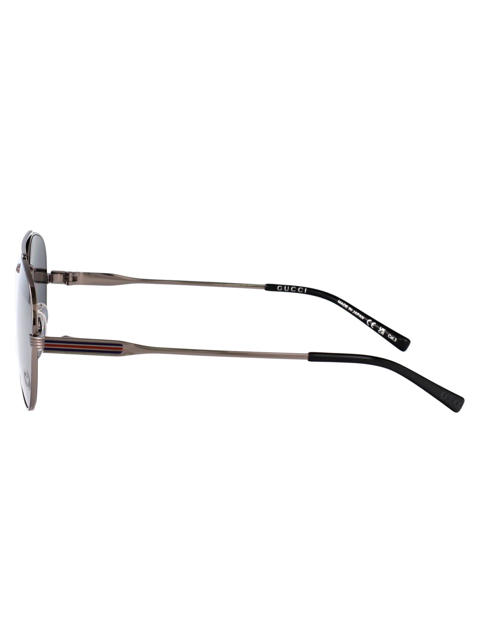 Gg1874s Ruthenium-ruthenium-silver Metal Sunglasses