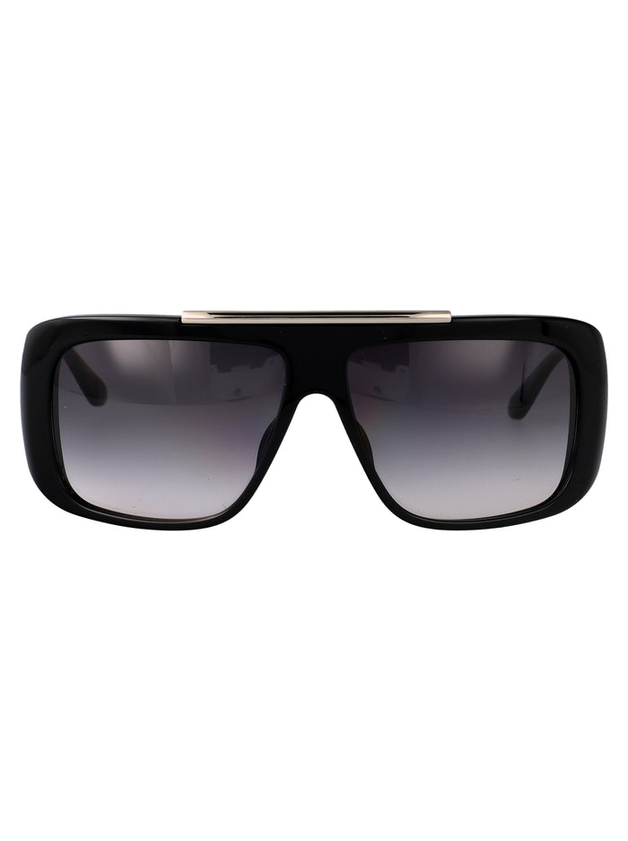 Am0492s 001 Black-silver-grey Recycled Acetate Sunglasses