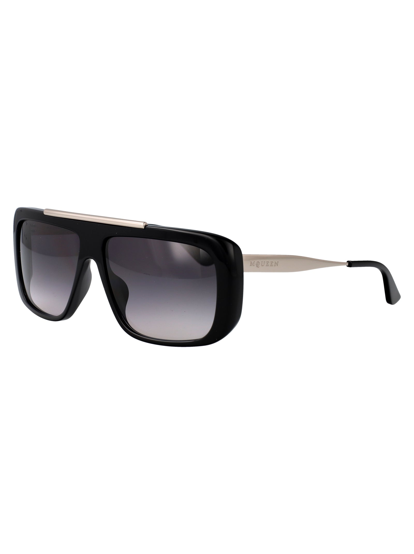 Am0492s 001 Black-silver-grey Recycled Acetate Sunglasses