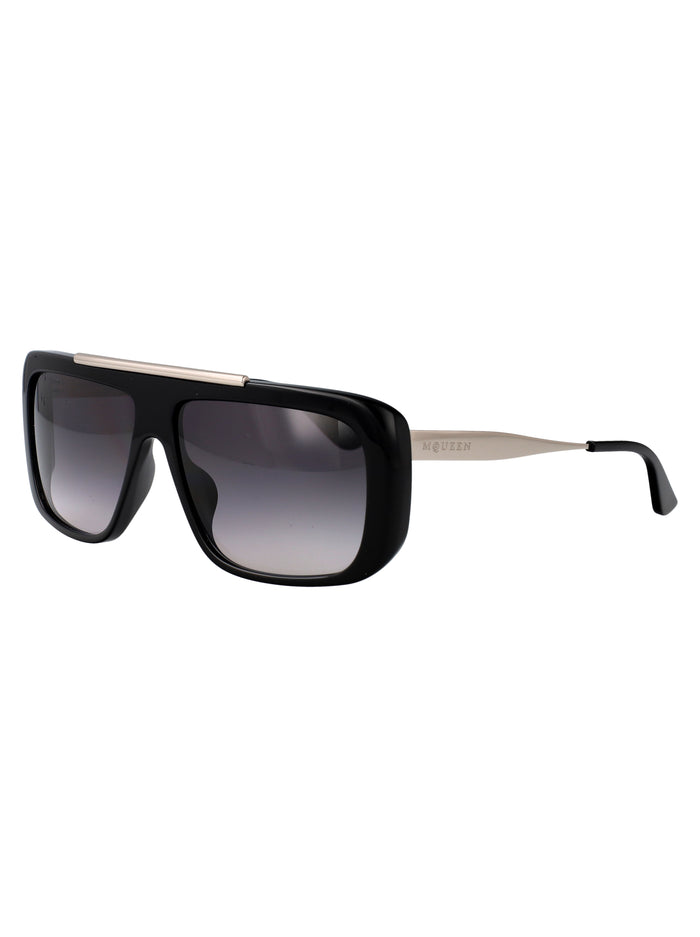 Am0492s 001 Black-silver-grey Recycled Acetate Sunglasses