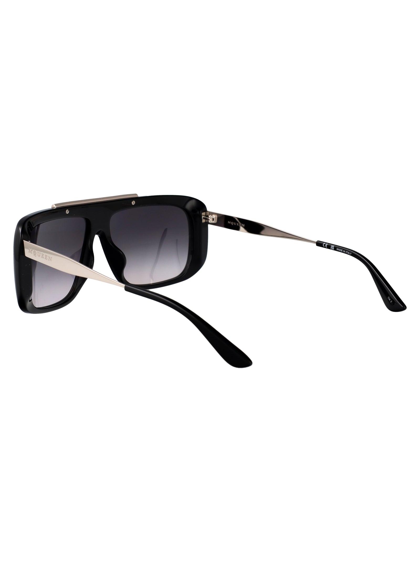 Am0492s 001 Black-silver-grey Recycled Acetate Sunglasses