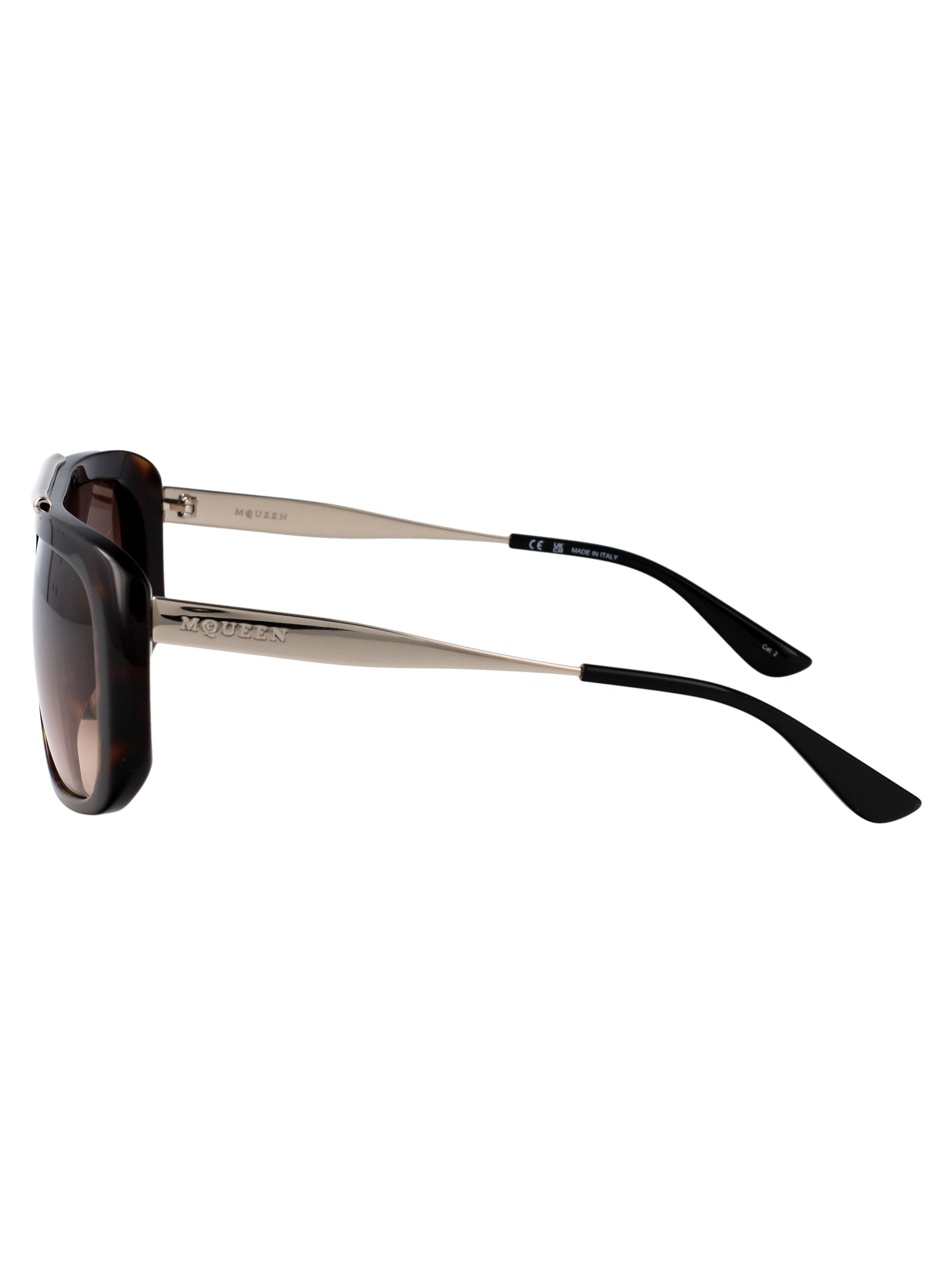 Am0492s 003 Havana-silver-brown Recycled Acetate Sunglasses