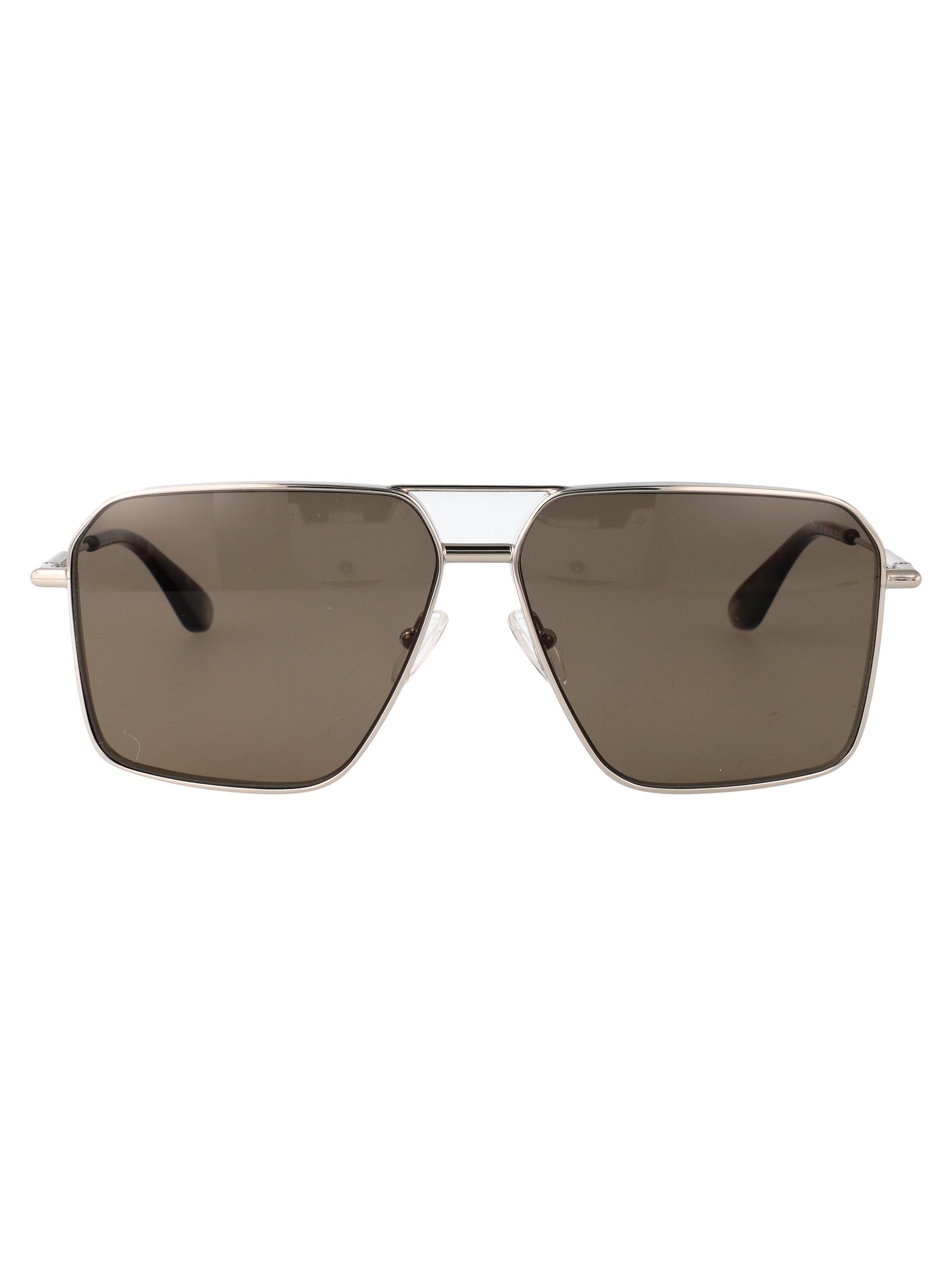 Am0500s 002 Silver-silver-brown Metal Sunglasses