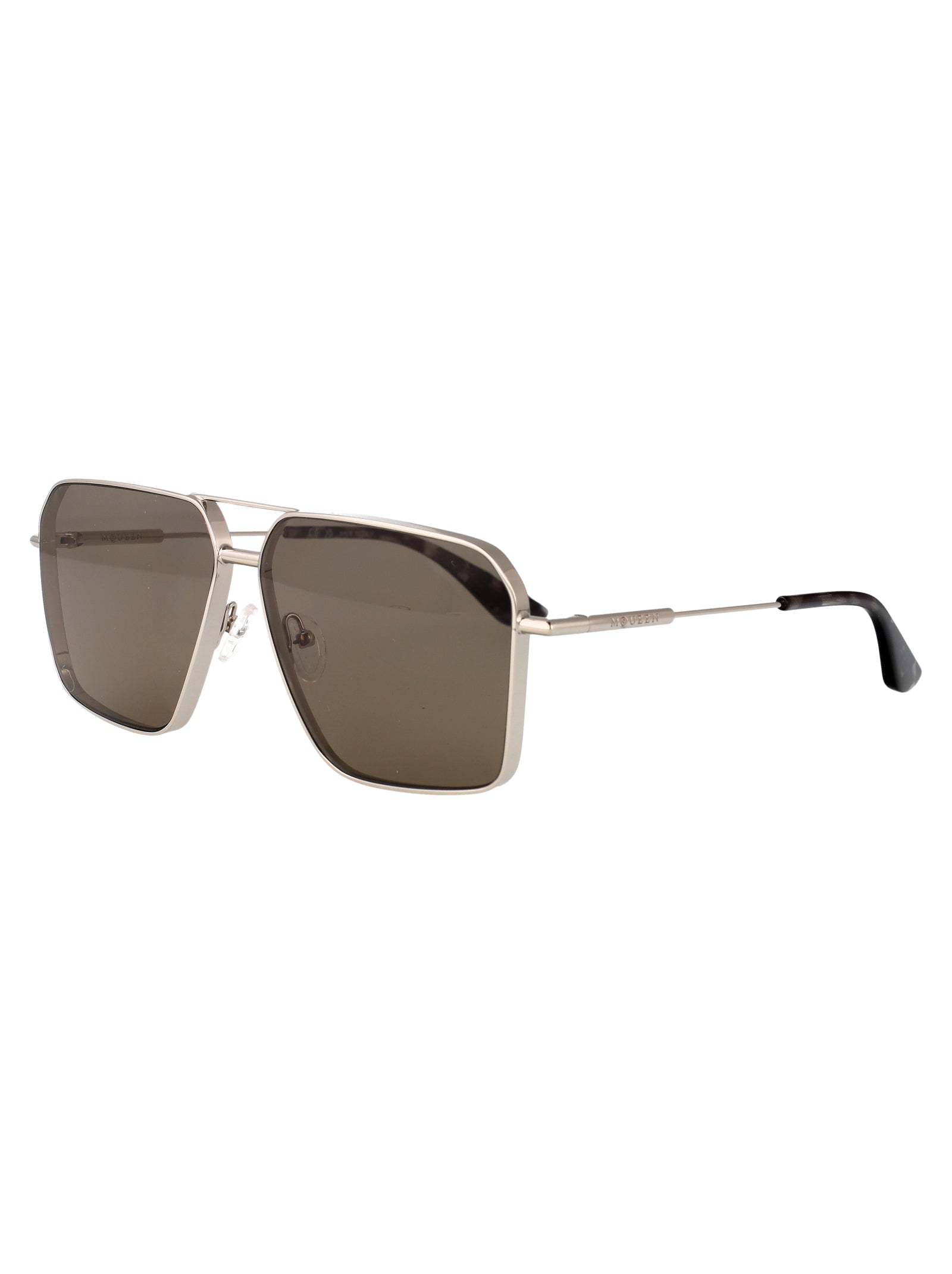 Am0500s 002 Silver-silver-brown Metal Sunglasses