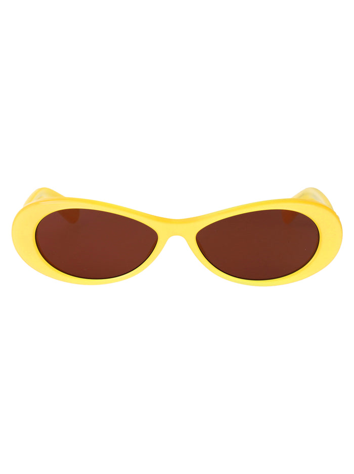 Jac135c4sun C4 Banana/ Silver/ Burgundy Acetate Sunglasses
