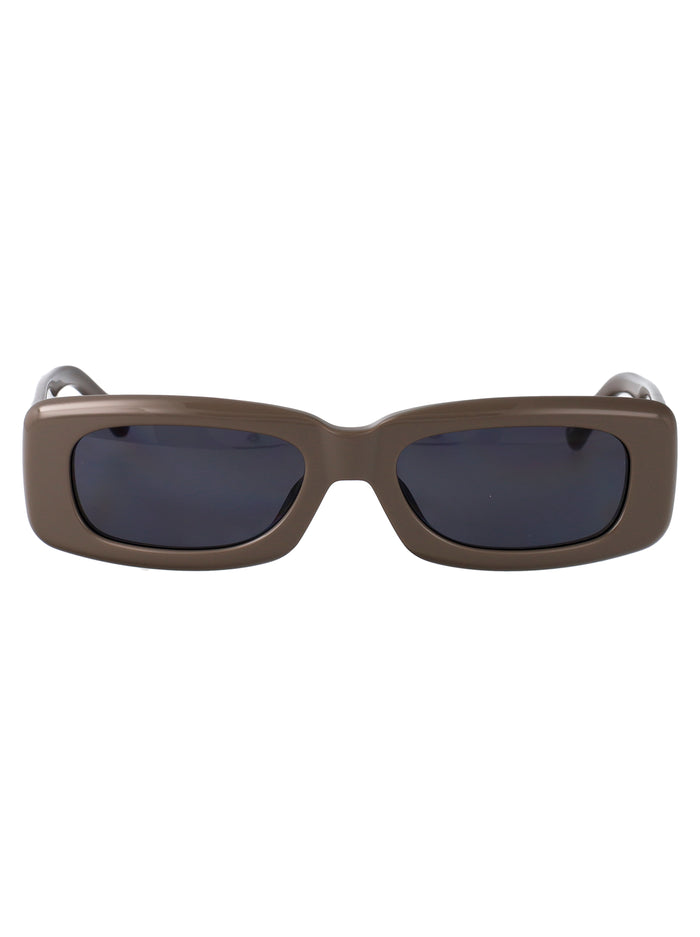 Attico16c25sun C25 Taupe/ Silver/ Brown Acetate Sunglasses