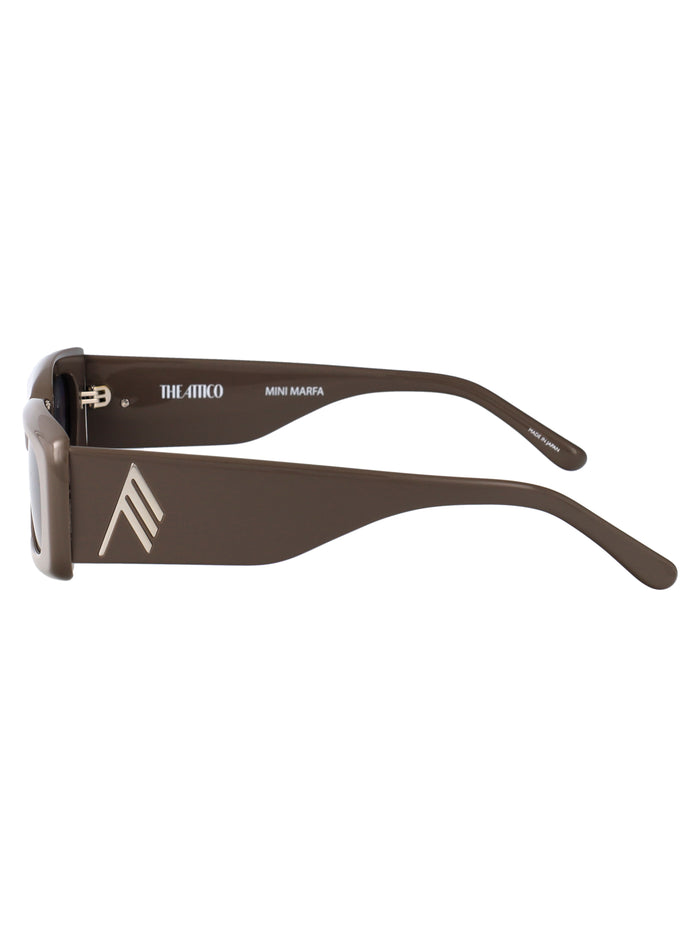 Attico16c25sun C25 Taupe/ Silver/ Brown Acetate Sunglasses