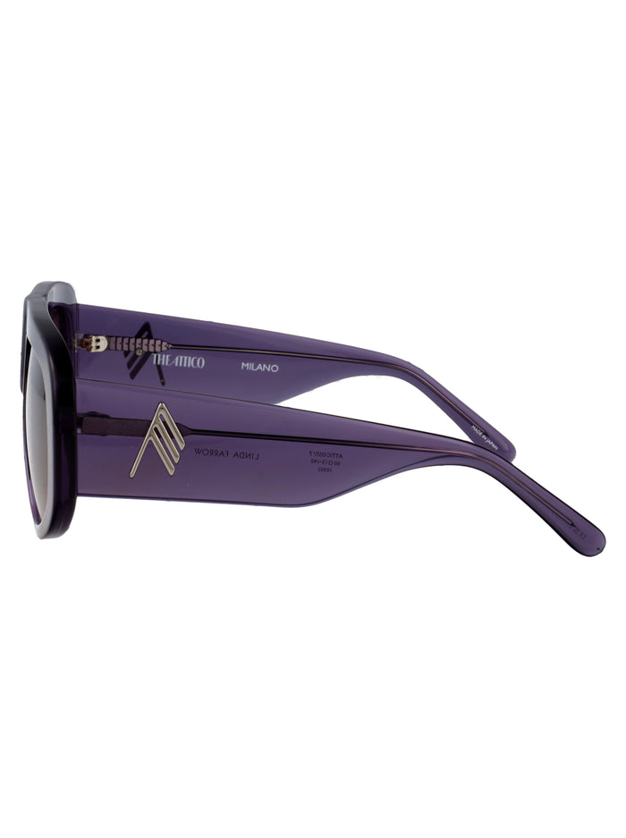 Attico57c7sun C7 Purple/ Silver/ Purple Acetate Sunglasses