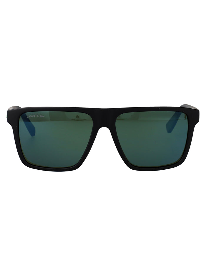 L6027s Matte Black Acetate Sunglasses