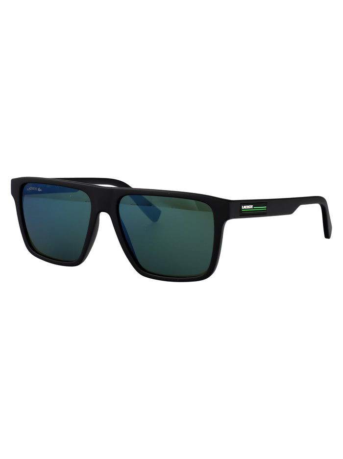 L6027s Matte Black Acetate Sunglasses