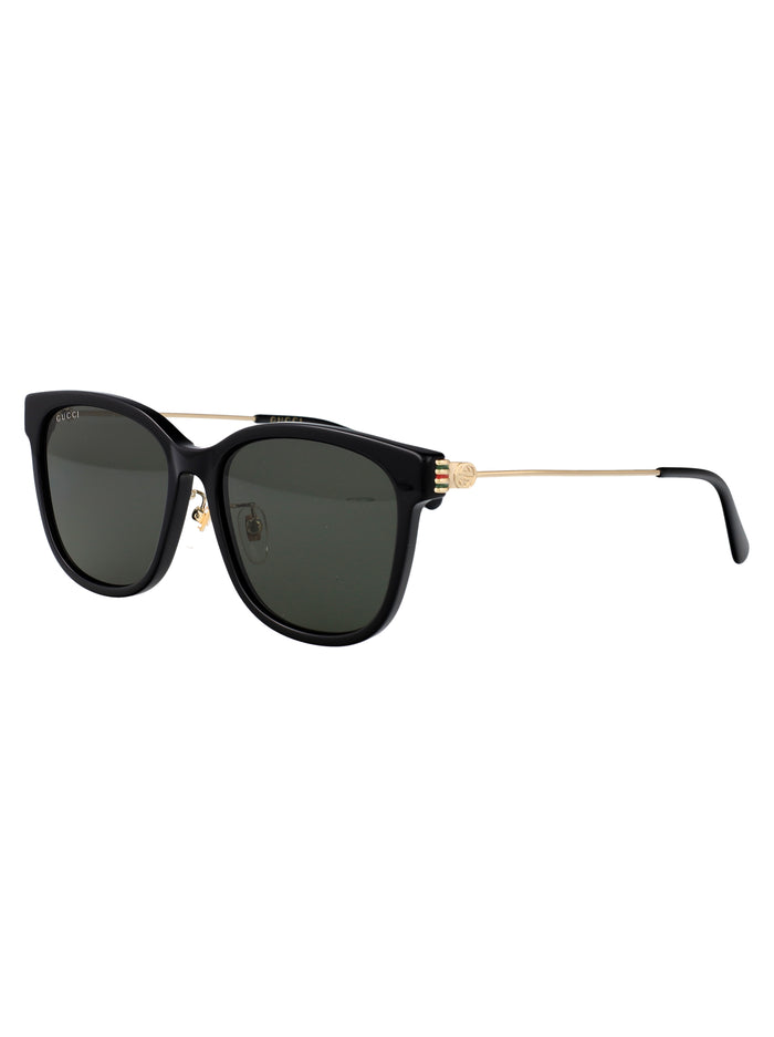 Gg1884sk 001 Black-gold-grey Recycled Acetate Sunglasses