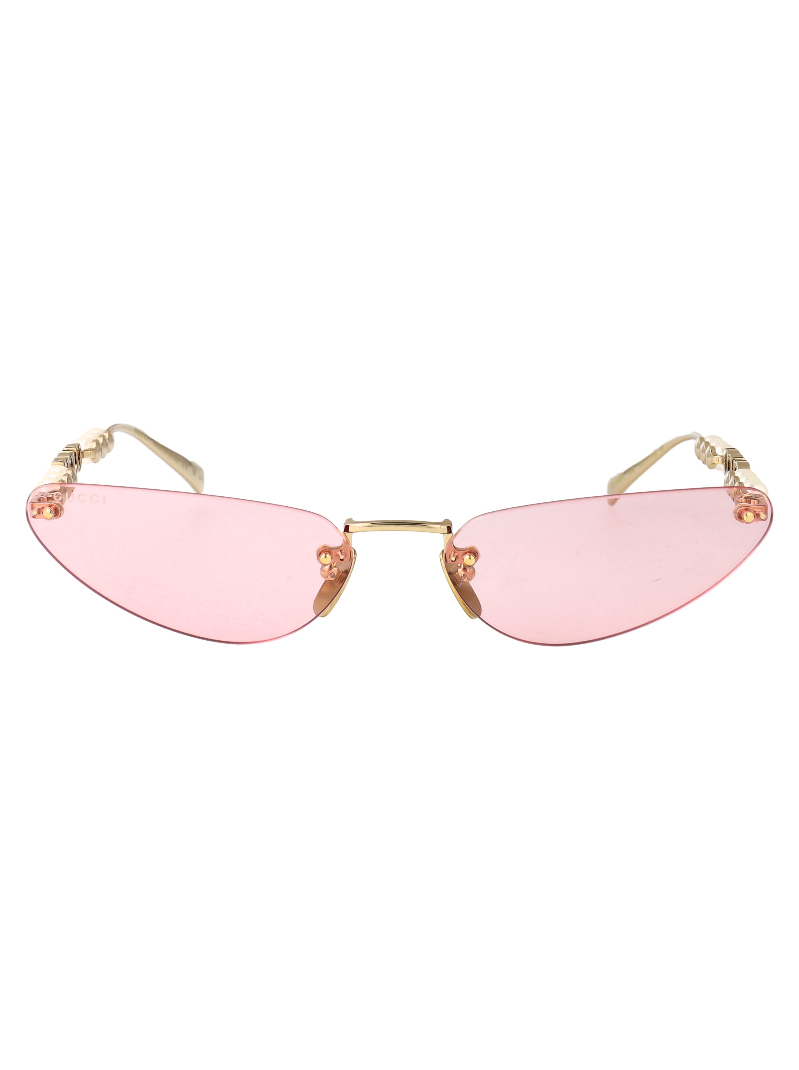 GG1920S Gold-gold-pink Metal Sunglasses