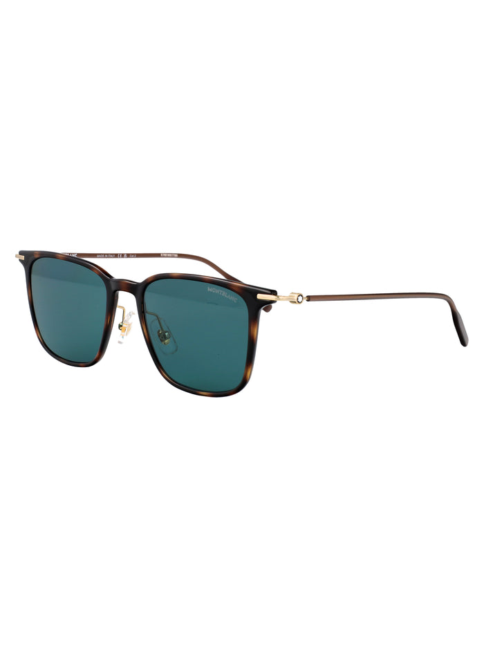 Mb0354s 005 Havana-gold-green Injected Sunglasses