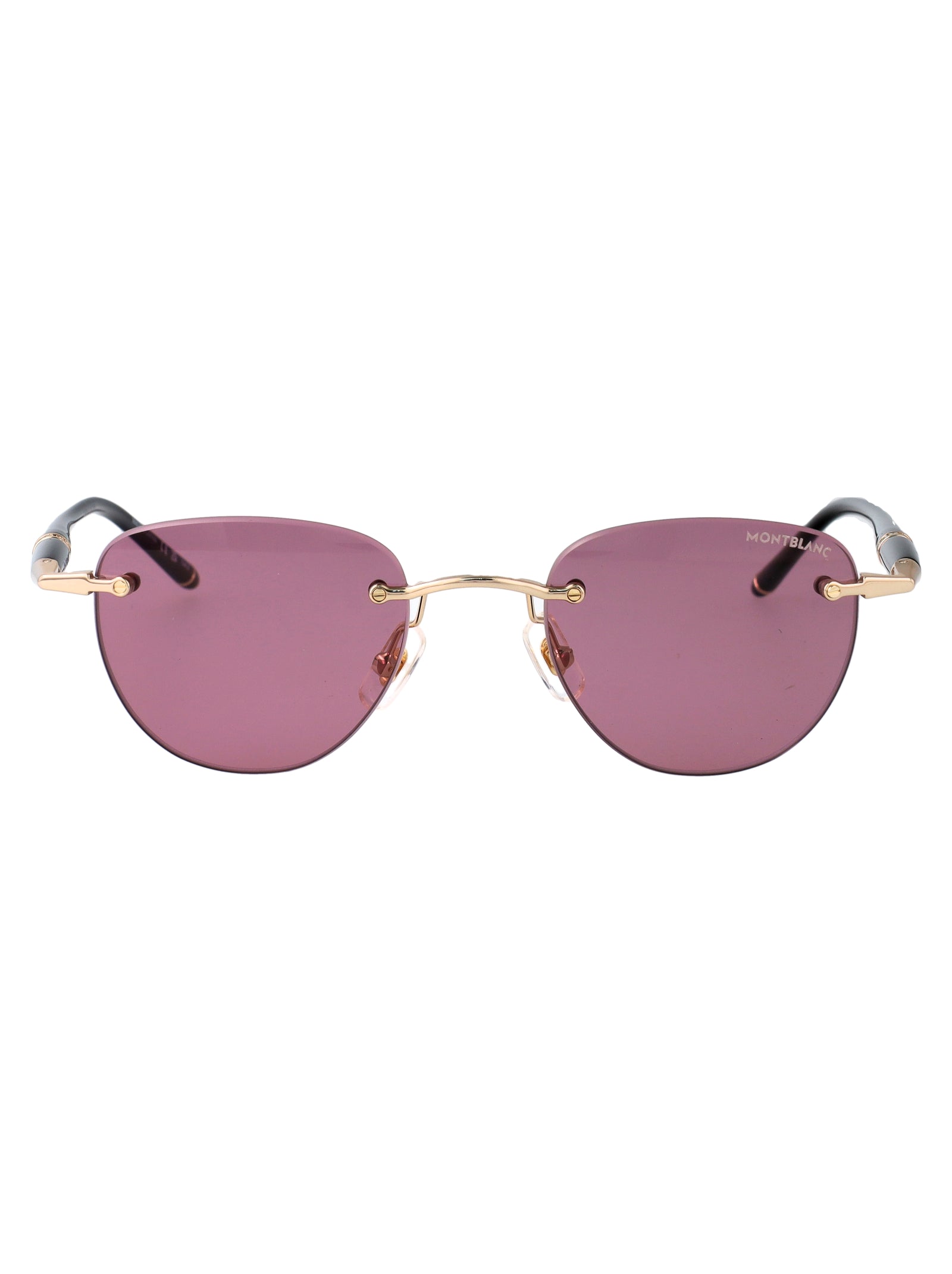 Mb0412s 002 Gold-black-violet Metal Sunglasses