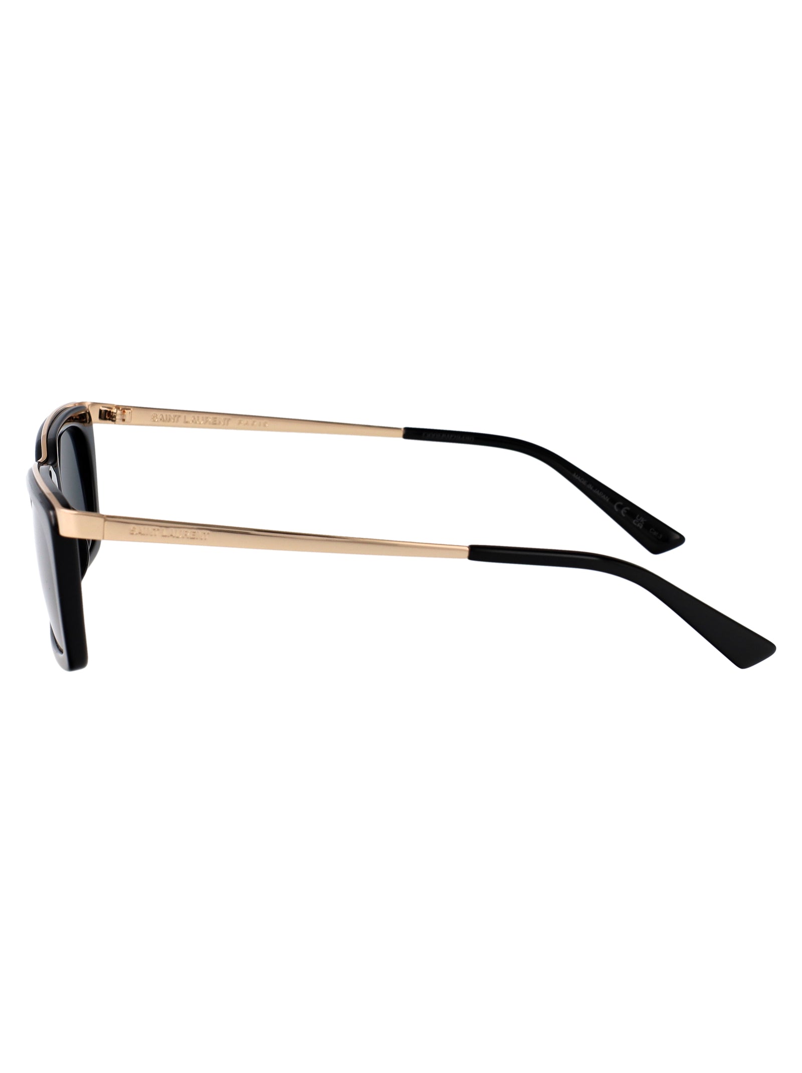 Sl 766 001 Black-gold-black Recycled Acetate Sunglasses