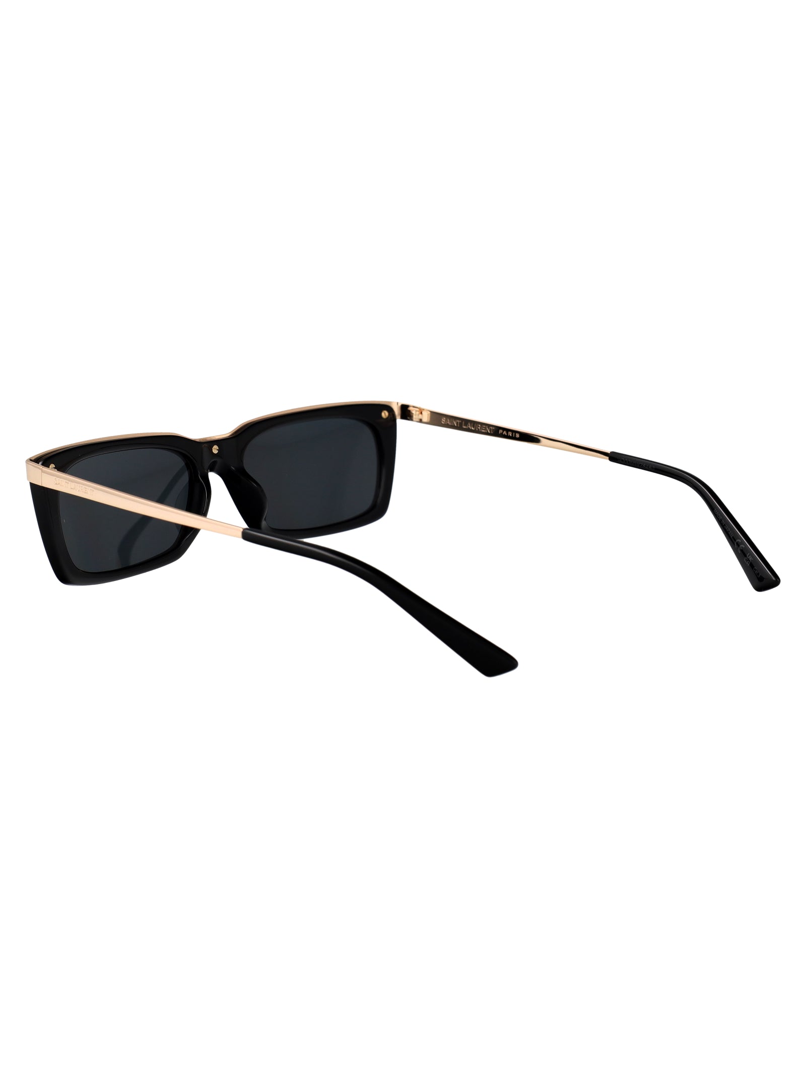 Sl 766 001 Black-gold-black Recycled Acetate Sunglasses