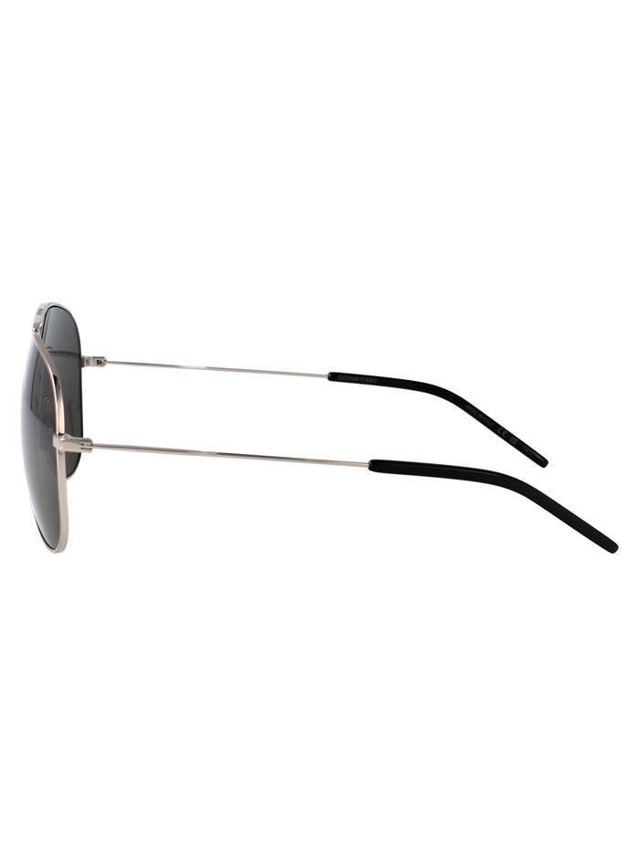 Sl 800 002 Silver-silver-grey Metal Sunglasses