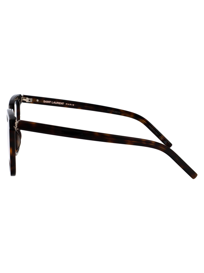 Sl M146 Opt 002 Havana-havana-transparent Recycled Acetate Optical