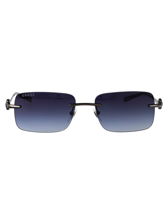 Gg1703s 006 Ruthenium-ruthenium-blue Metal Sunglasses