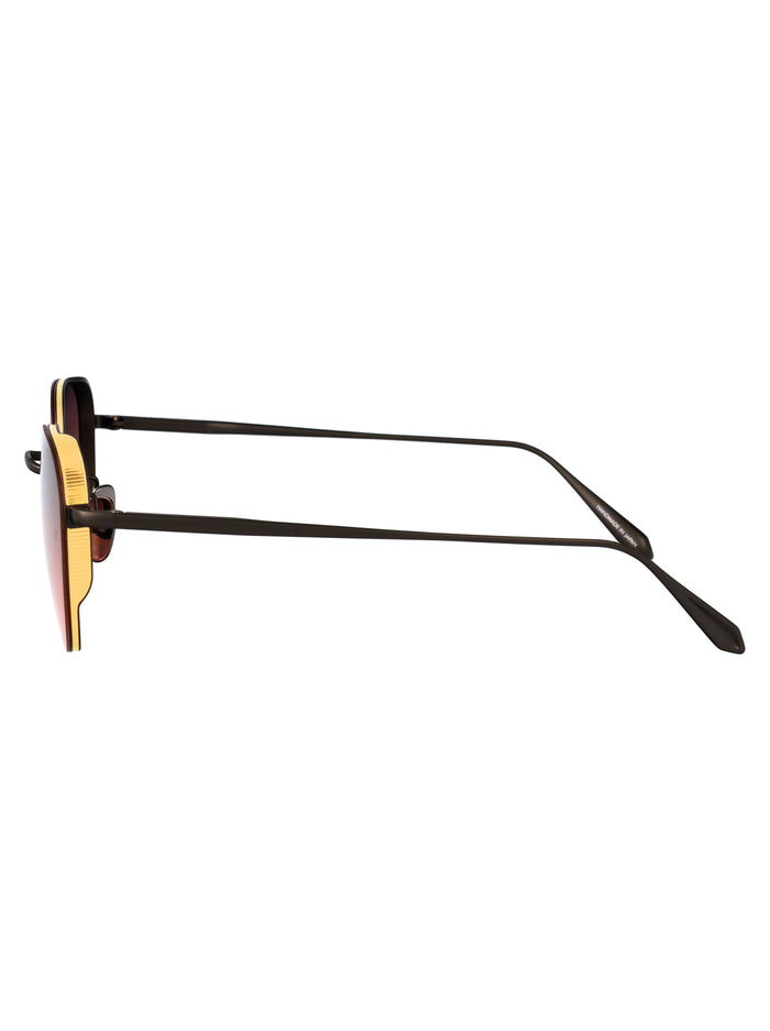 Lfl1503c3sun C3 Mattnickel/yellowgold/sunsetgrad Titanium Sunglasses