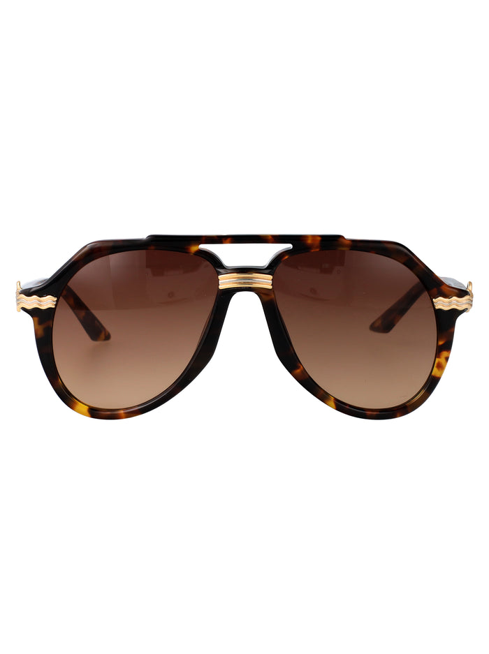 Ew-023-02 Havana Gold / Brown Acetate Sunglasses
