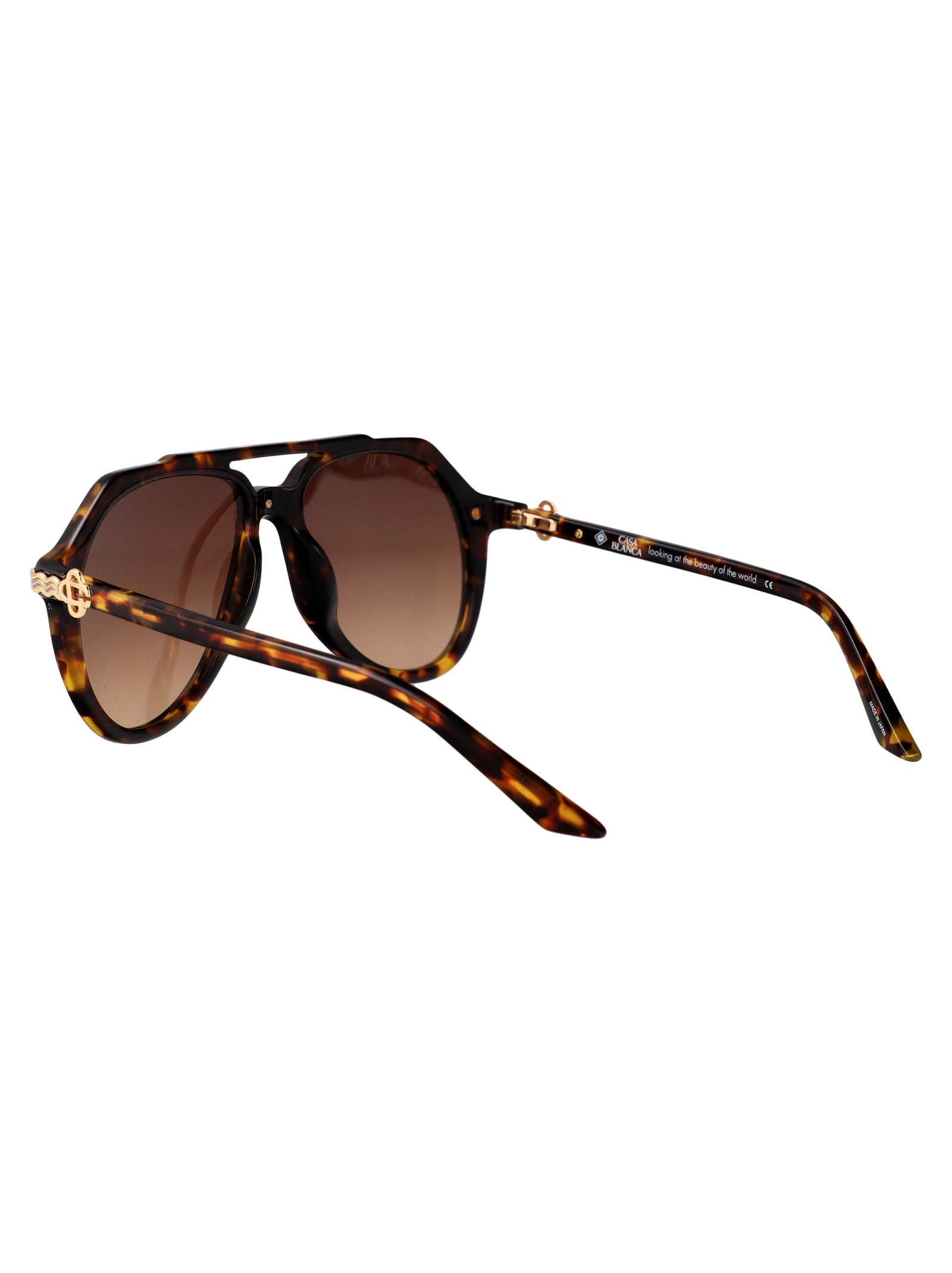 Ew-023-02 Havana Gold / Brown Acetate Sunglasses