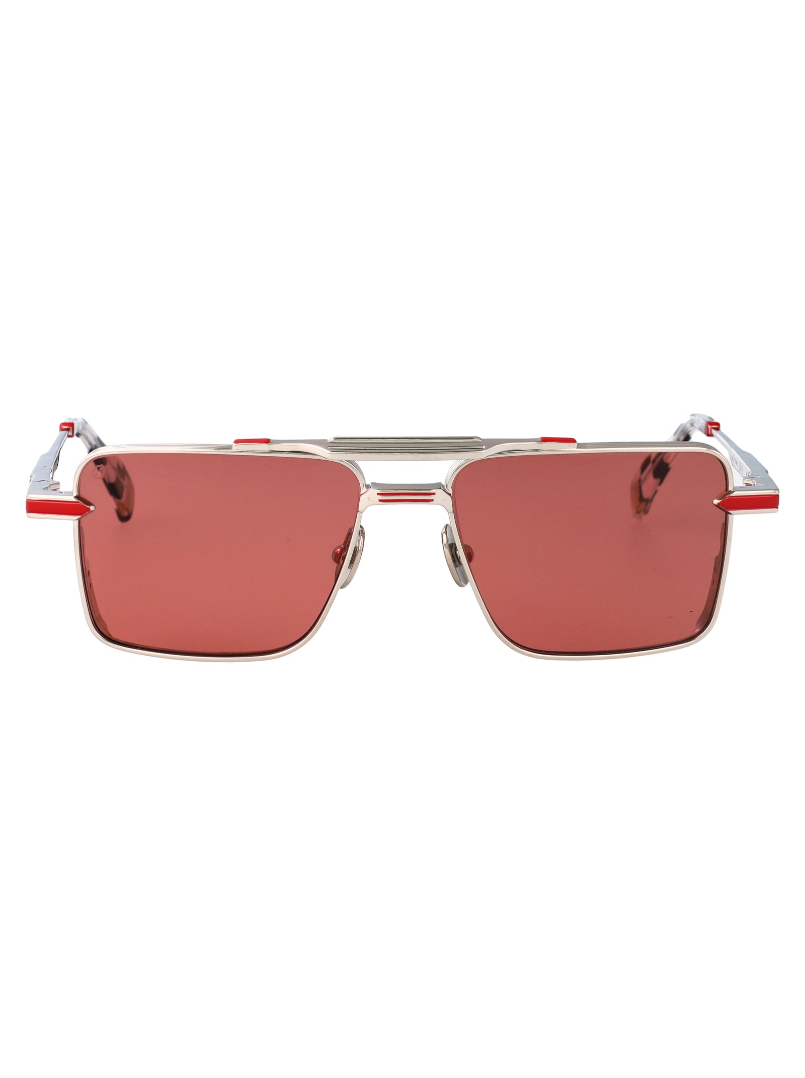 Gmin2 Red Lens Version Titanium Sunglasses
