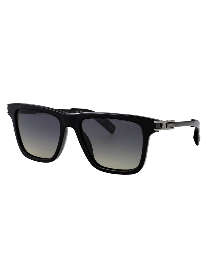 SCH398 Nero Lucido Metal Sunglasses