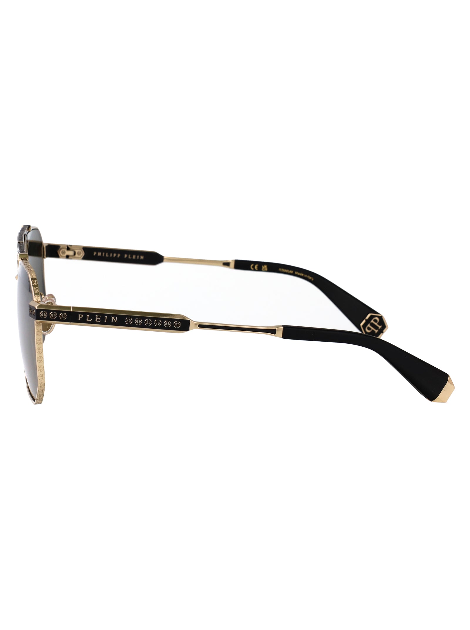 Spp152v 0302 Oro Rose' Lucido C/parti Nero Semilucido Titanium Sunglasses