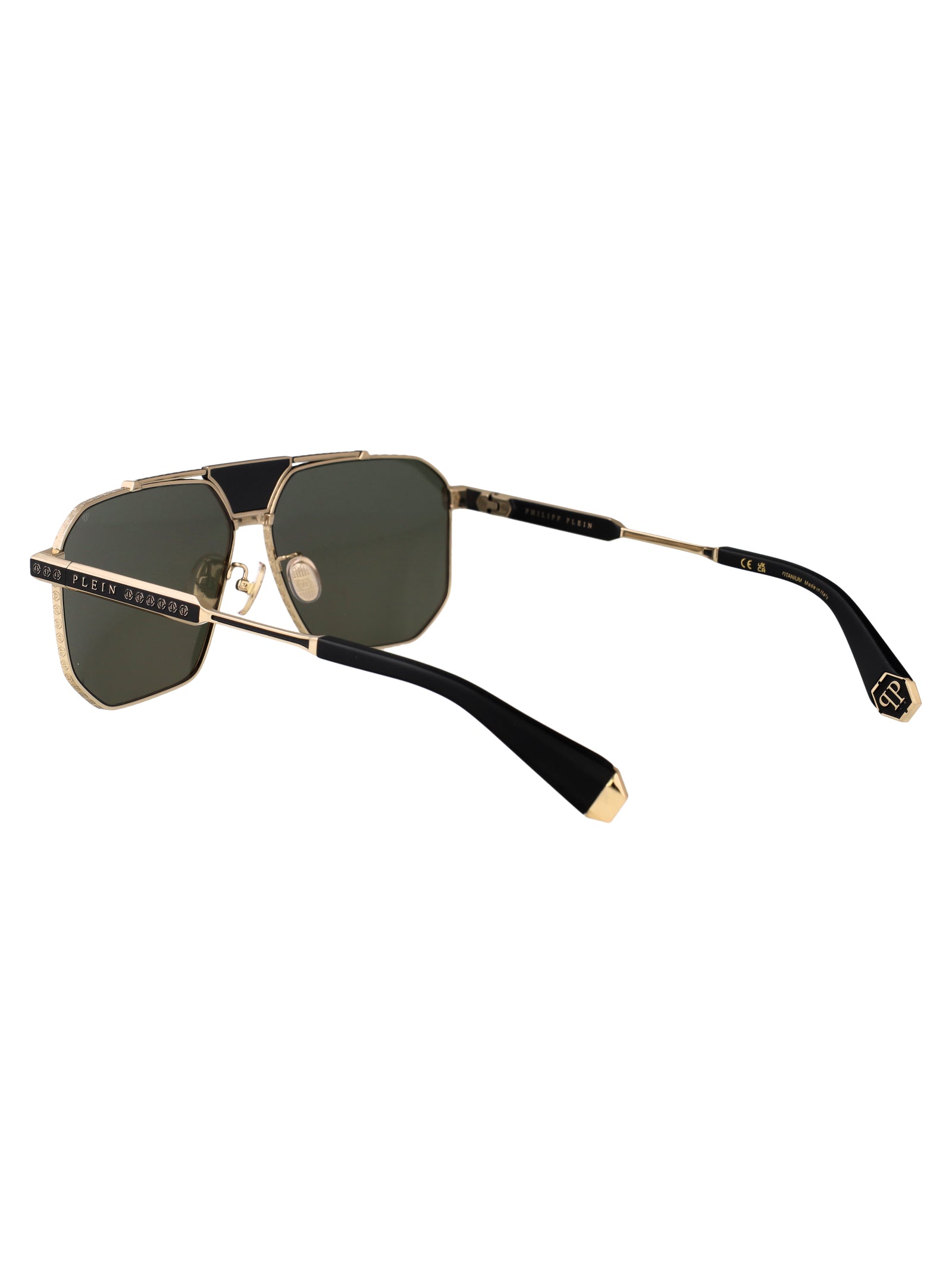 Spp152v 0302 Oro Rose' Lucido C/parti Nero Semilucido Titanium Sunglasses