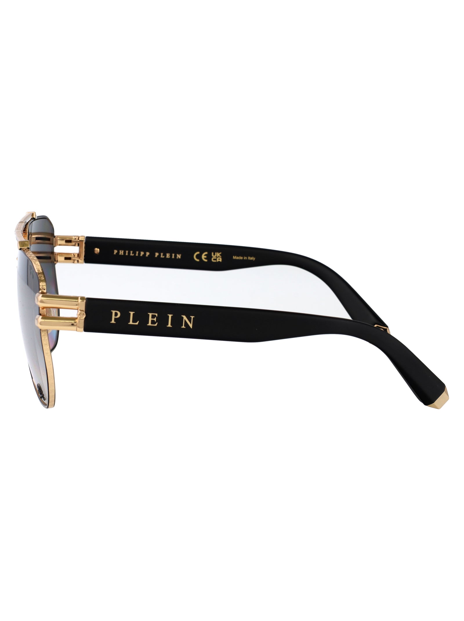 Spp185v 302x Oro Rose' Lucido C/parti Nero Semilucido Acetate Sunglasses