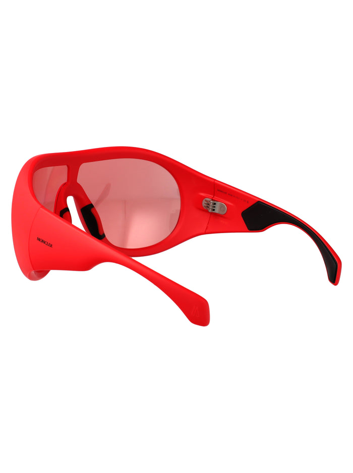 0me8004 501784 Matte Red Injected Sunglasses