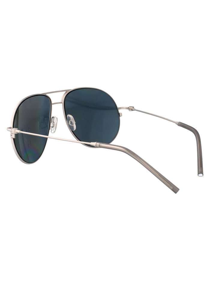 0me4002 10041u Matte Silver Metal Sunglasses