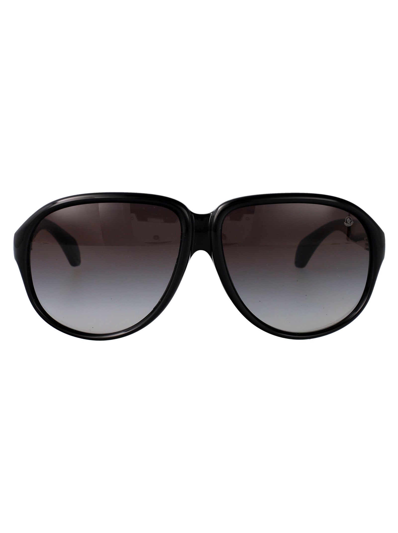 Halcyonne Shiny Black Injected Sunglasses