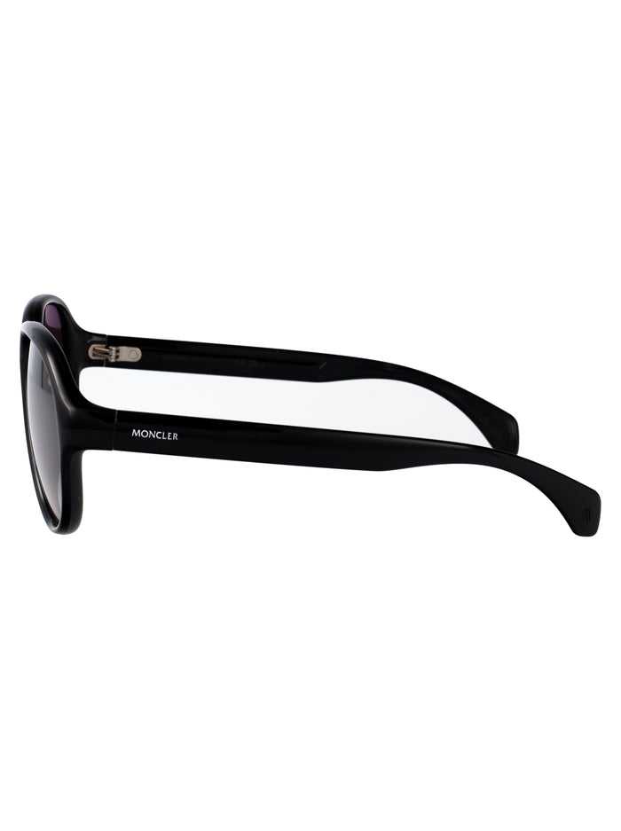 0me8001 50013c Shiny Black Injected Sunglasses