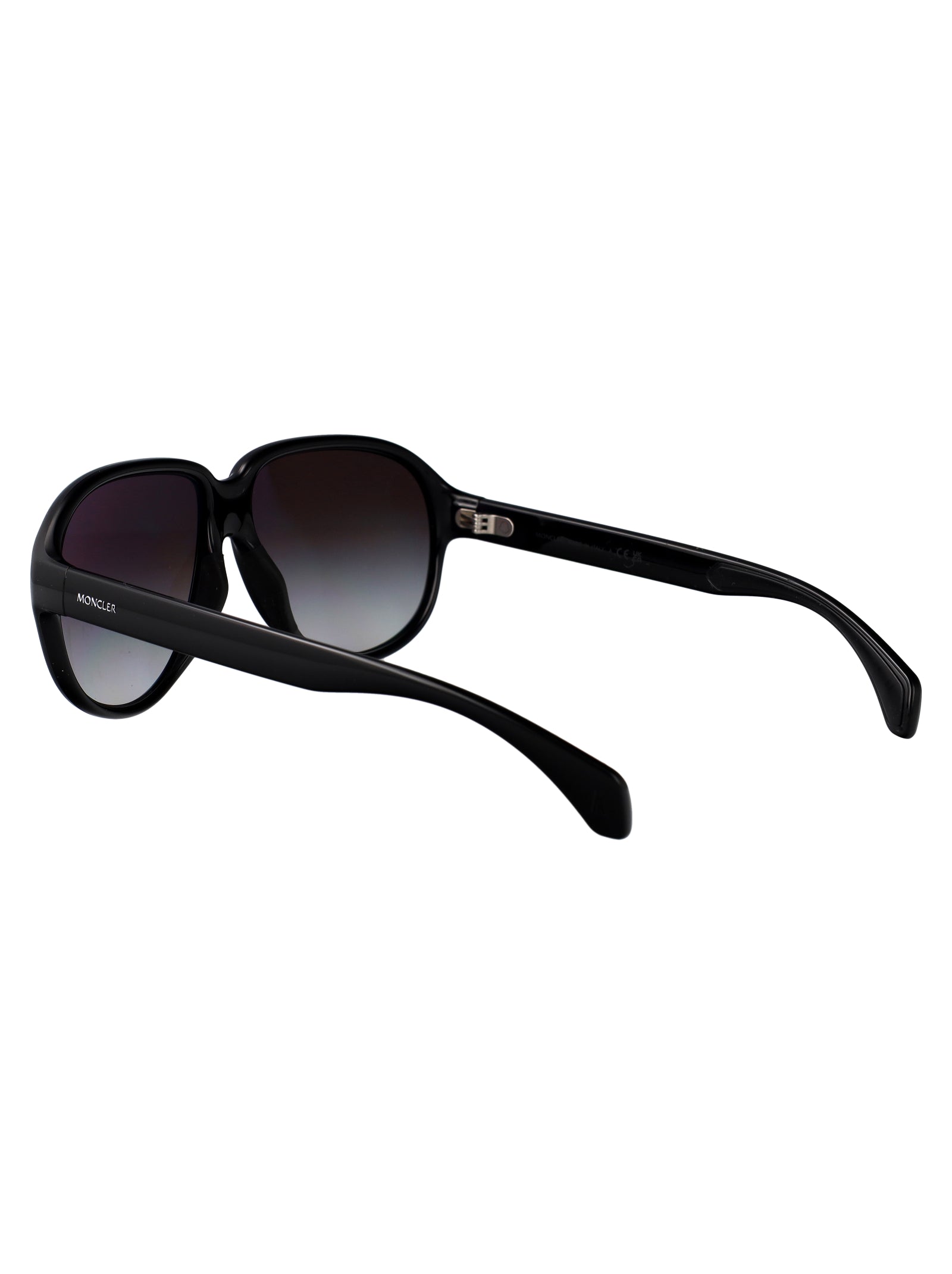 Halcyonne Shiny Black Injected Sunglasses