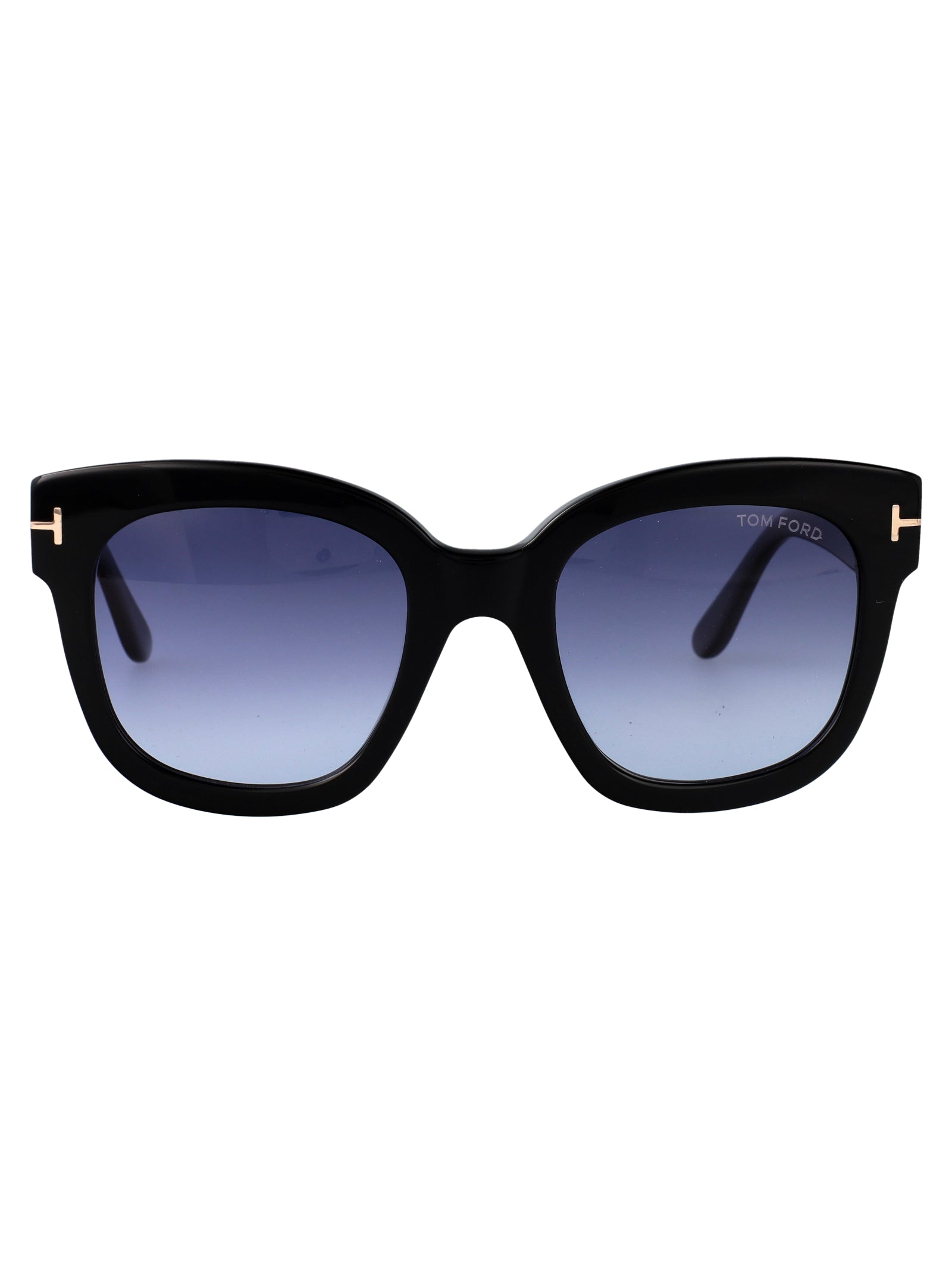 Ft0613 01w Nero Lucido / Blu Grad Acetate Sunglasses