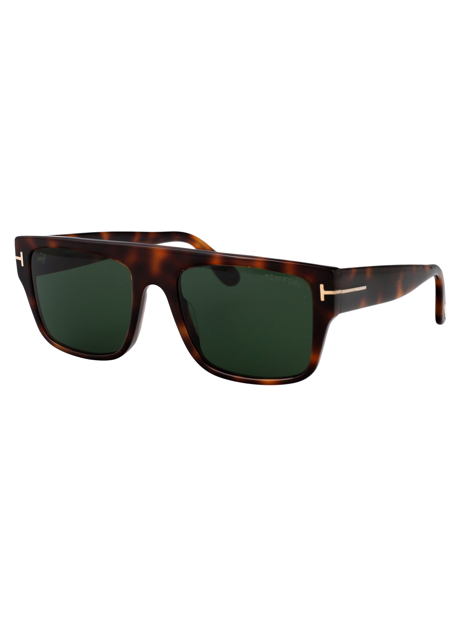 Ft0907 53n Avana Bionda / Verde Acetate Sunglasses