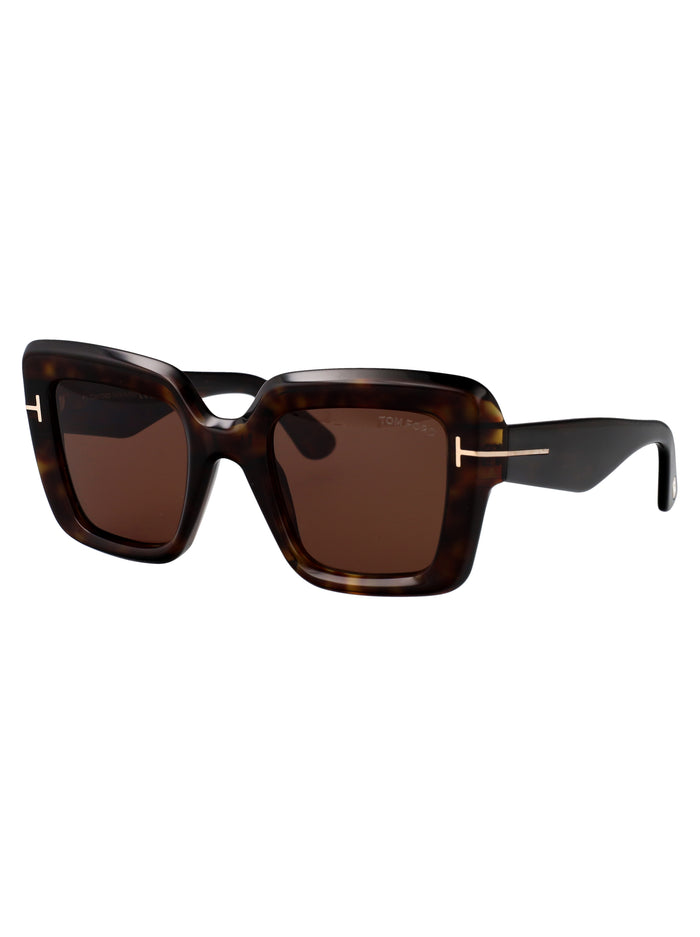 Ft1157 52j Avana Scura / Roviex Acetate Sunglasses