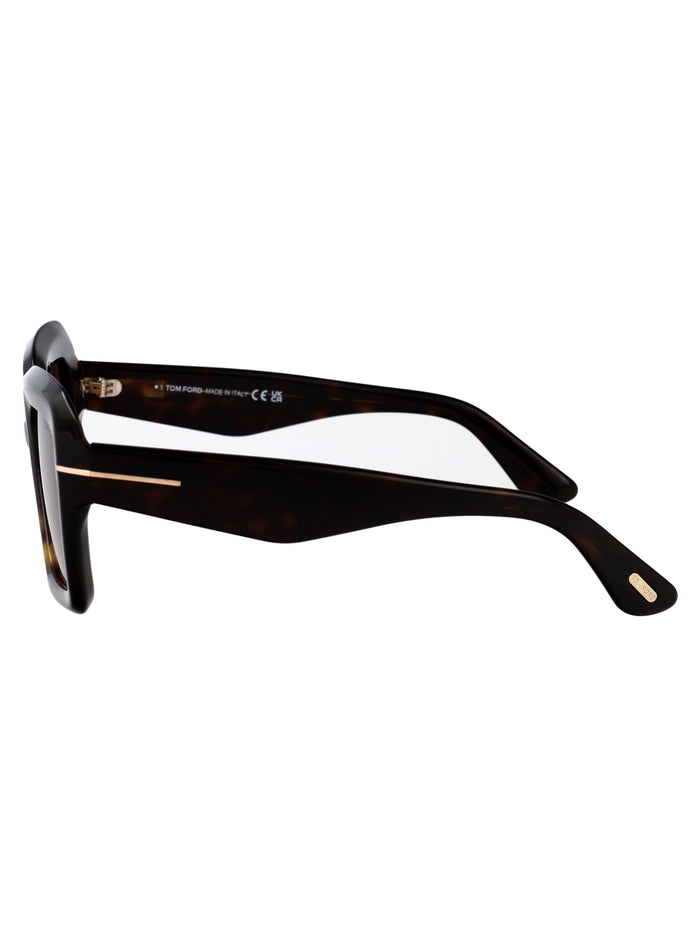 Ft1157 52j Avana Scura / Roviex Acetate Sunglasses
