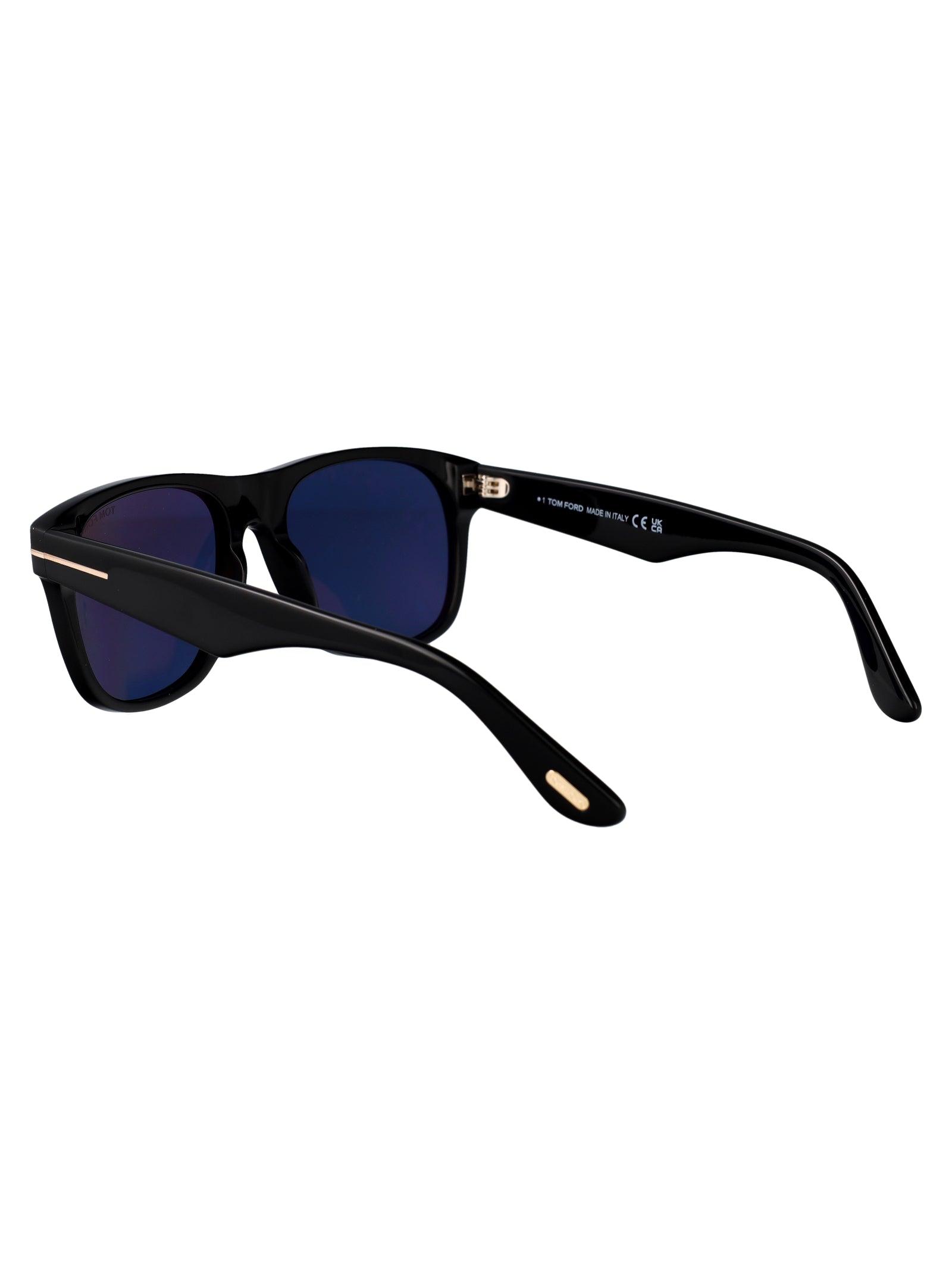 Ft1284 01v Nero Lucido / Blu Acetate Sunglasses