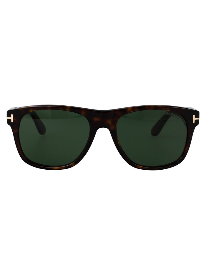 Ft1284 52n Avana Scura / Verde Acetate Sunglasses