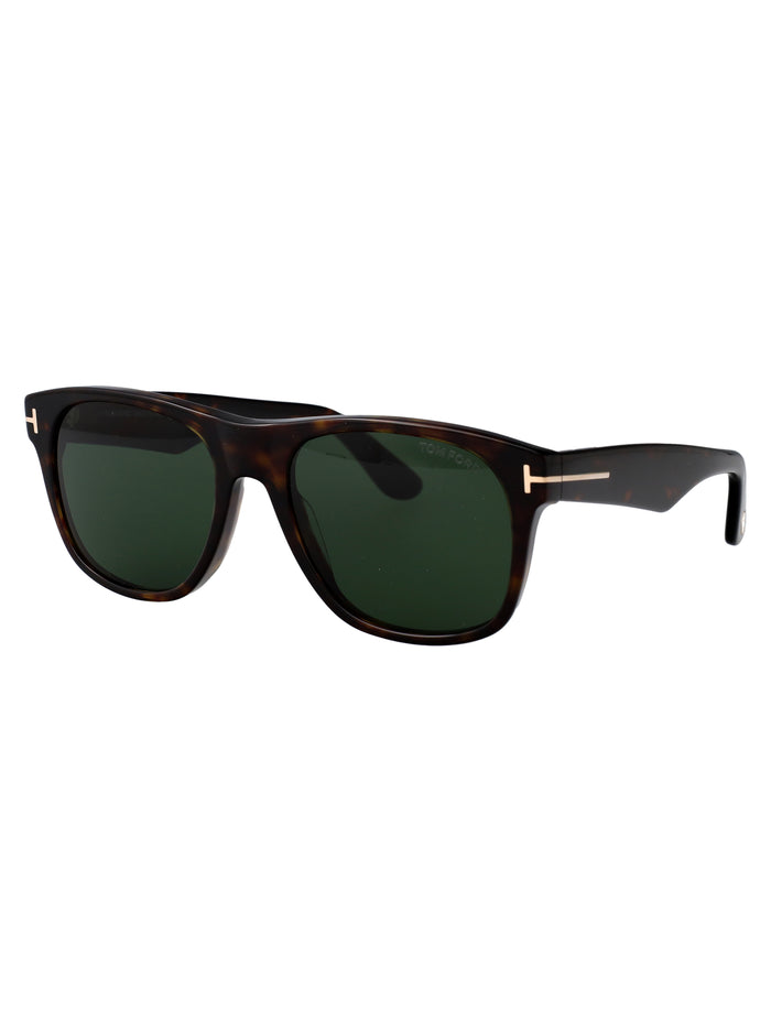 Ft1284 52n Avana Scura / Verde Acetate Sunglasses