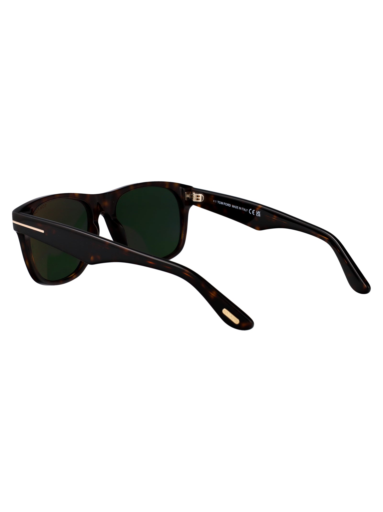 Ft1284 52n Avana Scura / Verde Acetate Sunglasses