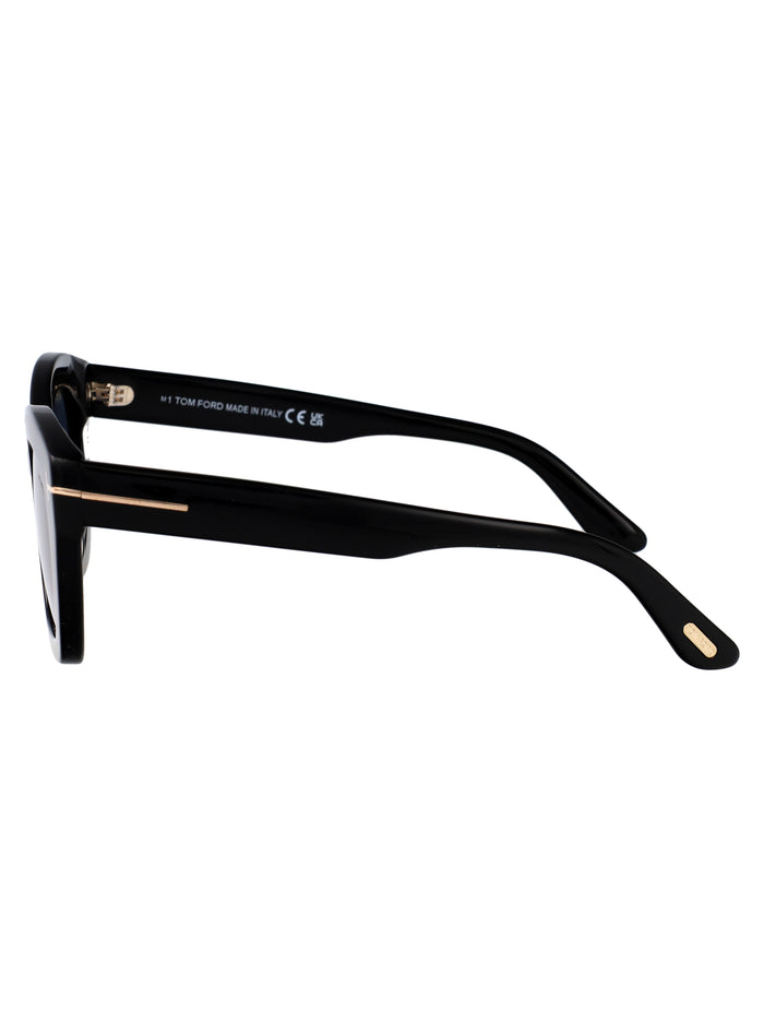 Ft1285 01d Nero Lucido / Fumo Polar Acetate Sunglasses